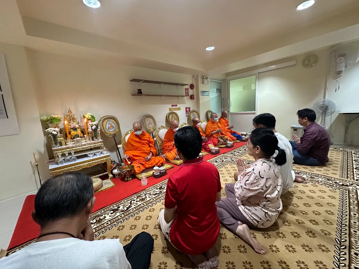กิจกรรมทำบุญนิมนต์พระภายในศูนย์